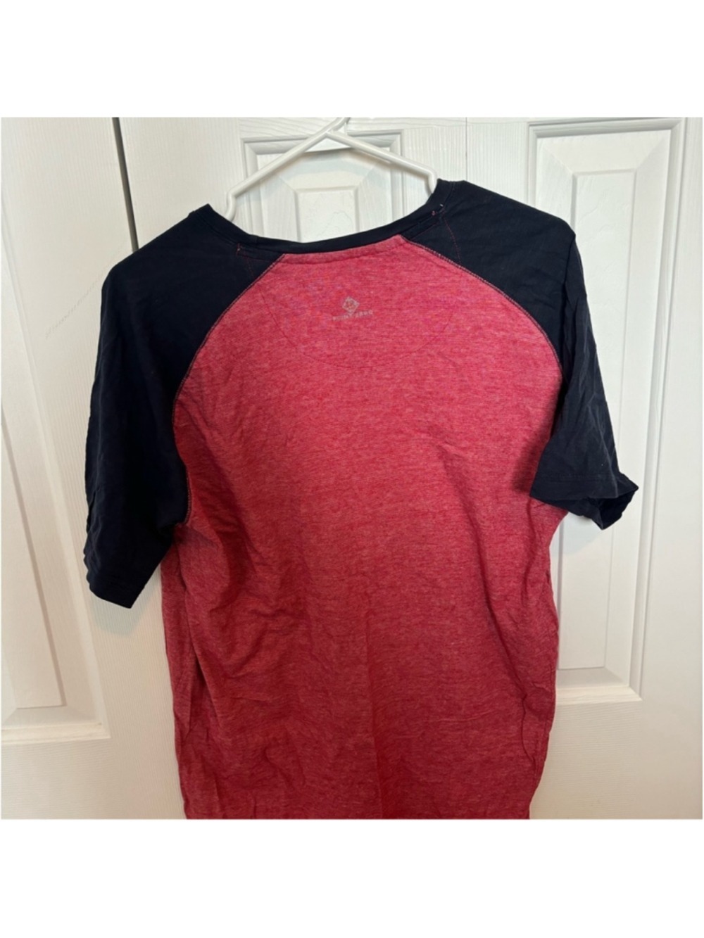 Point Zero Cotton Red Black Tee - Picture 2 of 4